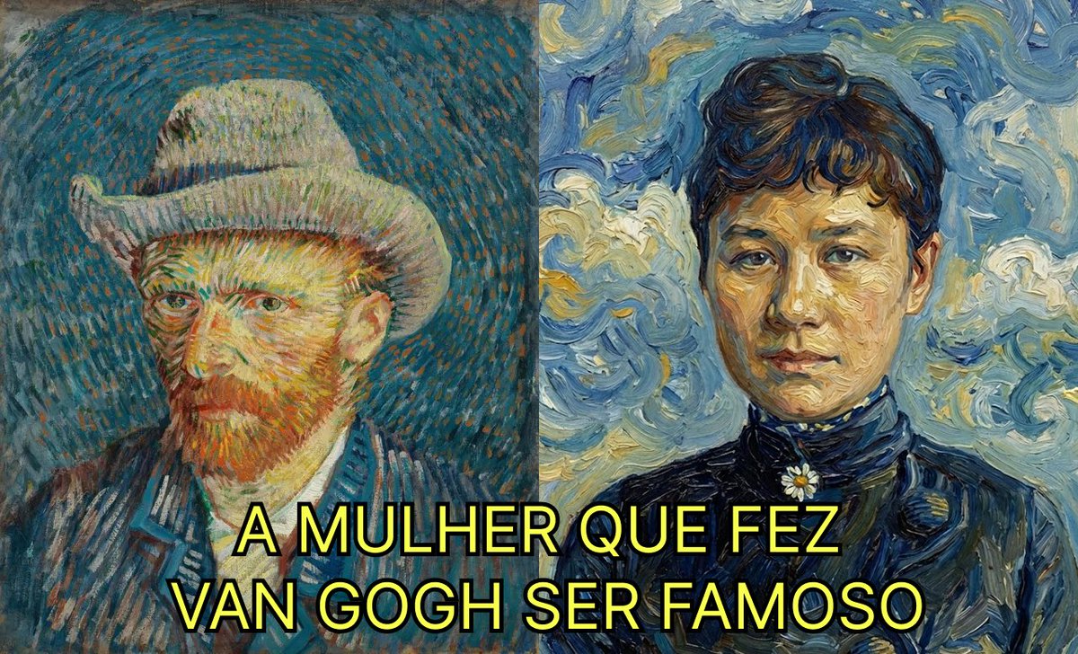 berwerneck's tweet photo. A IMPORTÂNCIA DO STORYTELLING

Vicent van Gogh é um dos artistas mais influentes da história da humanidade, mas nunca conheceu a fama.
Em toda a sua vida, conseguiu vender apenas 2 pinturas e alguns desenhos - muitos deles comprados pelo seu tio, por pena.

Certa vez, um médico salvou a vida de van Gogh.
Como agradecimento, o pintor o presenteou com um retrato... que foi usado pra remendar um buraco de galinheiro.

Vincent van Gogh morreu aos 37 anos, como um completo fracassado.
Viveu fazendo o que amava, mas não teve nenhum reconhecimento.
E hoje, 135 anos depois, suas obras valem 10 bilhões de dólares.
Mas por que? O que mudou?

A culpa é toda de sua cunhada, Johanna.

O marido dela, Theo, era irmão de Vincent - e seu fã número 1.
Theo dava dinheiro para Vincent, para que ele pudesse continuar pintando.
E Vincent sempre enviava para Theo suas novas pinturas, juntamente com cartas que descreviam sua vida caótica.

Com a morte de Vincent, Theo entrou em profunda depressão. Ele morreu pouco tempo depois, deixando Johanna:

- sozinha
- sem fonte de renda
- com um bebê de 1 ano pra cuidar

Precisando de dinheiro, Johanna tentou vender as centenas de quadros de Vincent van Gogh...
Mas ninguém quis comprar.

Pinturas de uma cama? De flores? De um céu azul?
Para as outras pessoas, isso não tinha valor nenhum.

Johanna achava isso muito injusto. Ela sabia que o cunhado havia sido um fenômeno.
E, então, teve uma ideia genial:

"E se eu contasse pro mundo o quão incrível foi a história dos van Gogh?"

A partir das cartas que os irmãos trocavam, ela publicou um livro.
E ele foi um sucesso instantâneo, pois as histórias realmente eram muito boas.

De repente, milhões de pessoas ficaram fascinadas pela vida intensa do artista Vincent van Gogh.
A demanda por suas pinturas explodiu, e Johanna ficou rica.

O que era apenas uma cama, ganhou um significado bem maior!
"O Quarto" retrata o primeiro objeto que Vincent conseguiu comprar pra si mesmo.
Um pequeno sinal de felicidade, no meio de uma vida triste.

A história de "Os Girassóis" representa bem a frustração de Vincent.
Ele os pintou como um presente para o artista que mais admirava, mas foi desprezado.

E foi assim, narrando esses fatos, que Johanna trouxe a van Gogh um reconhecimento tardio.
Ao ligar cada uma das pinturas à uma história interessante, ela criou uma percepção de valor que antes não existia.

"A Noite Estrelada", é, talvez, o quadro mais famoso.

Antes de Johanna, eram apenas uns rabiscos em tons de azul.
Depois dela, descobrimos que essa foi a visão que van Gogh teve depois de cortar sua própria orelha.

De zero a 100 milhões de dólares.

CONCLUSÃO:
De nada importa você criar algo genial, se ninguém souber o porquê aquilo é genial.

Se Johanna não tivesse percebido a importância do storytelling, algumas das obras mais brilhantes da humanidade estariam apodrecendo num galinheiro.

E o mesmo acontece hoje com várias outras coisas - completamente esquecidas e ignoradas, quando deveriam estar sendo admiradas.

Depois da internet, todo bom profissional pode se tornar um formador de opinião. Basta publicar seus melhores pensamentos, e o algoritmo resolve o resto.

Por isso, nunca se esqueça:
Ideias na gaveta não valem nada. Se você tem algo a contribuir, diga em voz alta.

Se gostou da história, compartilhe e me siga.
E se criação de conteúdo é um tema que te interessa, você precisa conhecer o @entaopublicai.
