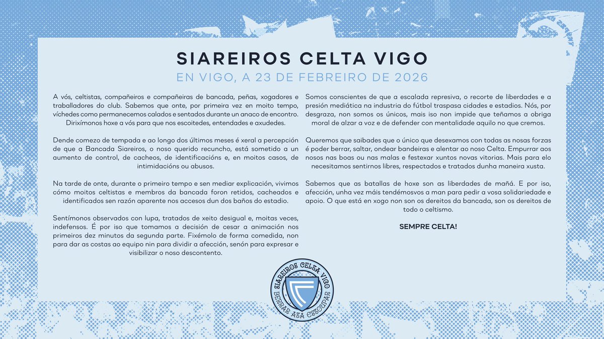 Siareiros Celta Vigo tweet media