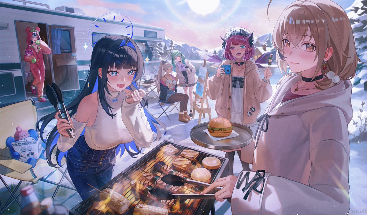 xiisalt_'s tweet image. Finally drew all of Hololive English! Hope you like them🫶