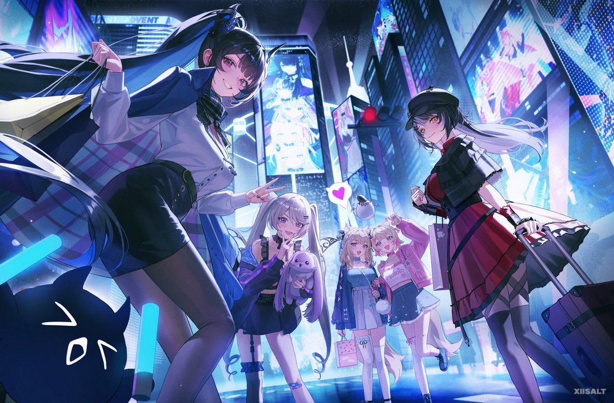 xiisalt_'s tweet image. Finally drew all of Hololive English! Hope you like them🫶