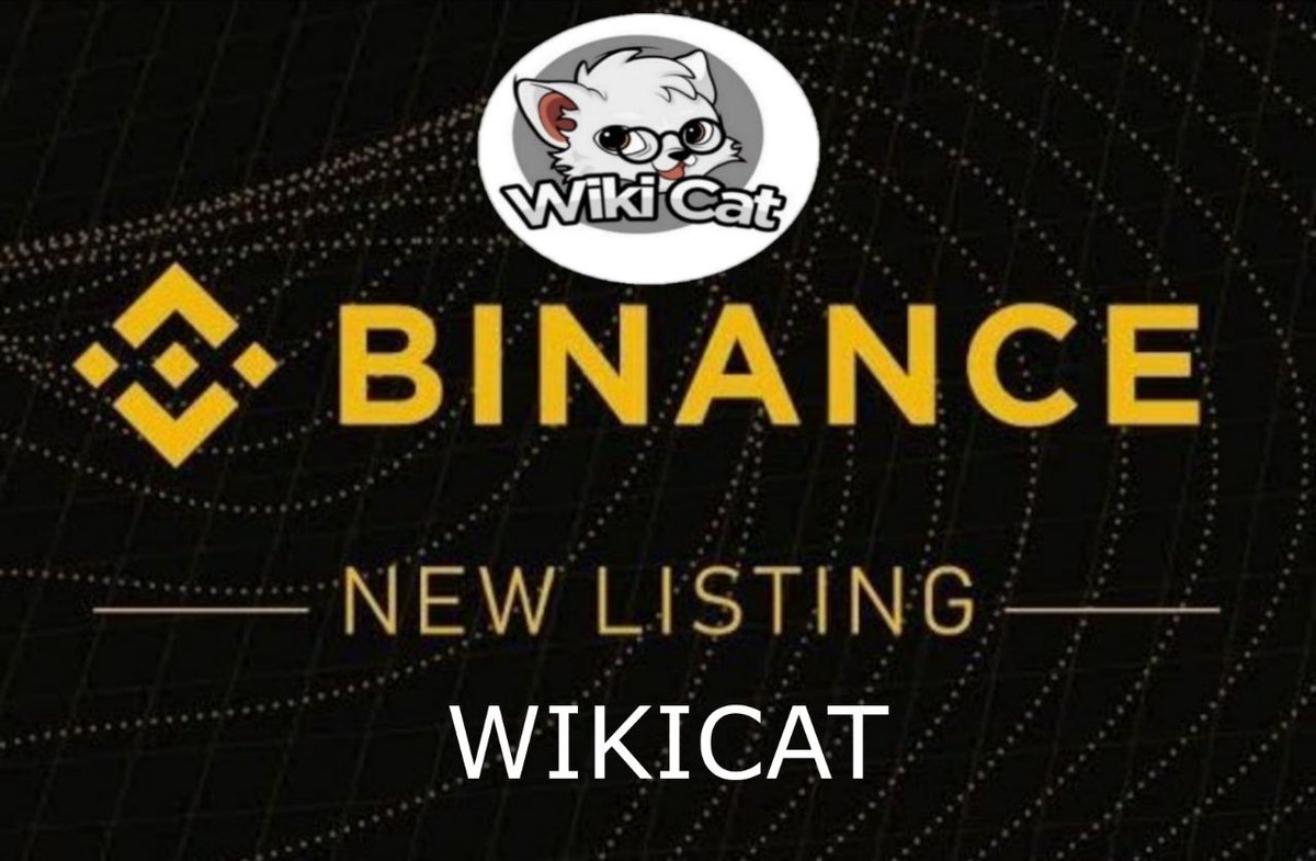 Like &amp; Rt if you think #Binance       should list $WKC ( <a href="/wikicatcoin/">Wiki Cat</a> )🙌