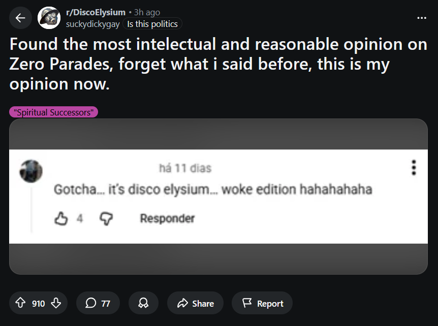 Disco Elysium is so woke, the first thing you do in the game is to wake up