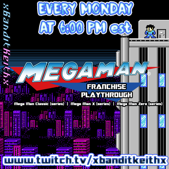 BanditKeith's tweet photo. Tonight at 6pm est I'll be continuing my playthrough of the Mega Man franchise with #megaman10 https://t.co/8ODFMWpz14 #twitch #twitchstreamer #Megaman https://t.co/a7gOGNH4Yf