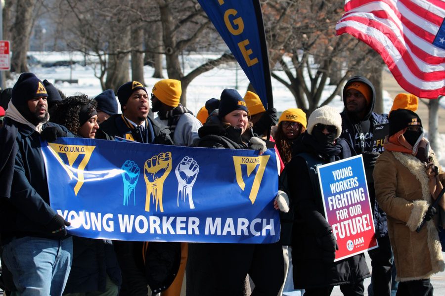 inthesetimesmag's tweet photo. Inside the first-ever Young Worker March on Washington: young federal workers are organizing for higher wages, affordable care/housing, union rights, and a future they can actually live in.
@amiestager reports, in partnership with @workdaymagazine
https://t.co/Nwvf857QKd https://t.co/OBn6IFERqq