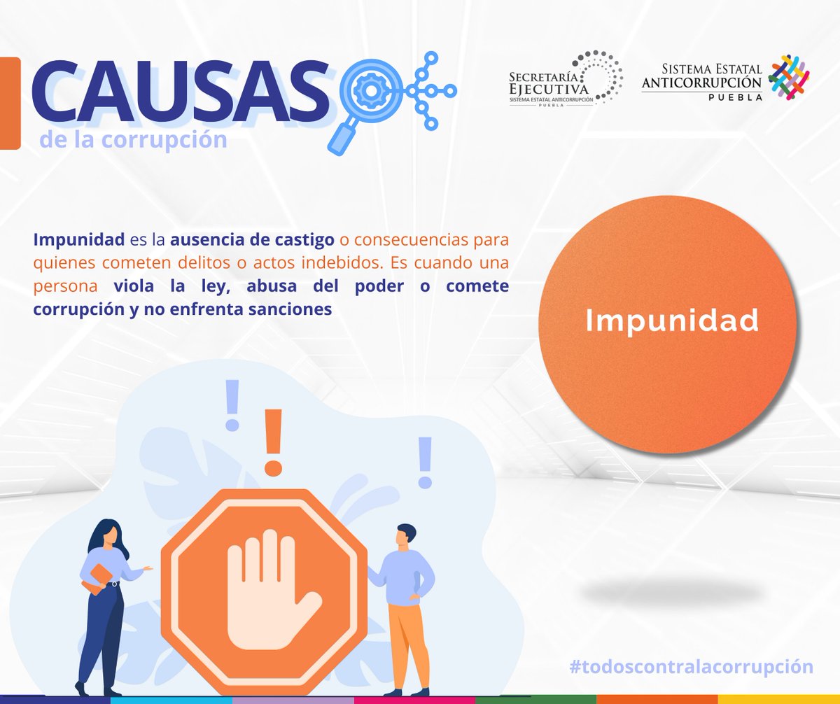 seapuebla's tweet photo. "La impunidad es el fertilizante de la corrupción"
Sin rendición de cuentas, la corrupción se reproduce, se hace costumbre y se vuelve sistémica.

#anticorrupcion #causas #seseap https://t.co/WLXMfUWPcF