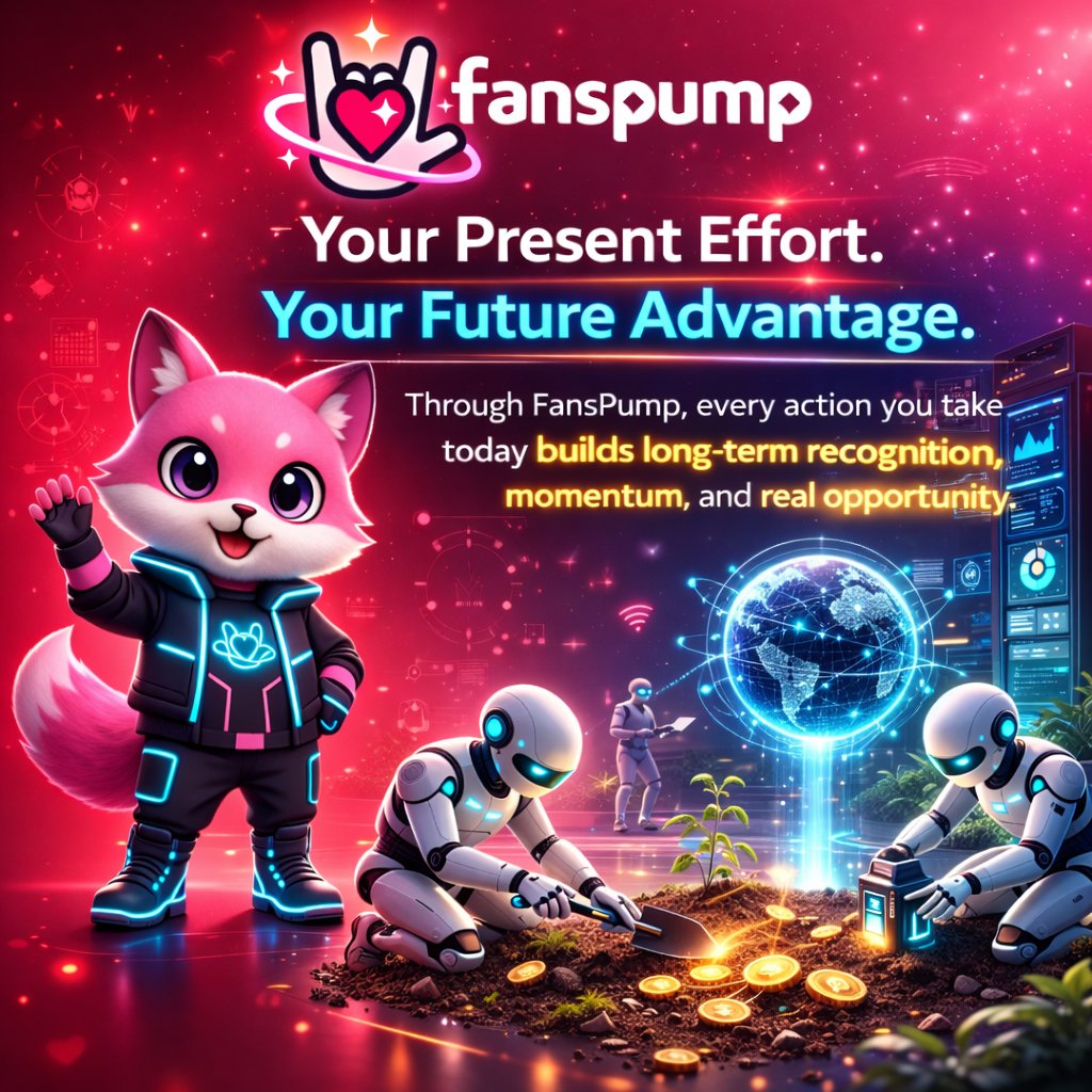 fanspump_fans's tweet photo. Your Present Effort.
Your Future Advantage.
What you build today doesnโt disappear.
It compounds.
Recognition. Momentum. Real opportunity.
FansPump turns action into long-term leverage. ๐
Join : https://t.co/D8lYFiSvaO
#FansPump #Web3 #BuildInPublic #CreatorEconomy https://t.co/gKdNP1l61P