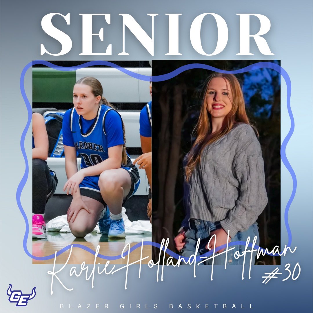 GEHSgirlsbball's tweet photo. 2026 Senior - Karlie Holland-Hoffman 
Daughter of Lisa Holland-Hoffman and Nick Hoffman. 🏀 4 yrs, 🥎 3 years &amp; 🏈 2 years.  Also Principal’s Advisory Council. Karlie ❤️ yoga in El Dorado. Karlie will attend K-State for finance. 
Thank you Karlie for your 4 years at GEHS! 💙🏀🤘 https://t.co/bXT0iDrnjq
