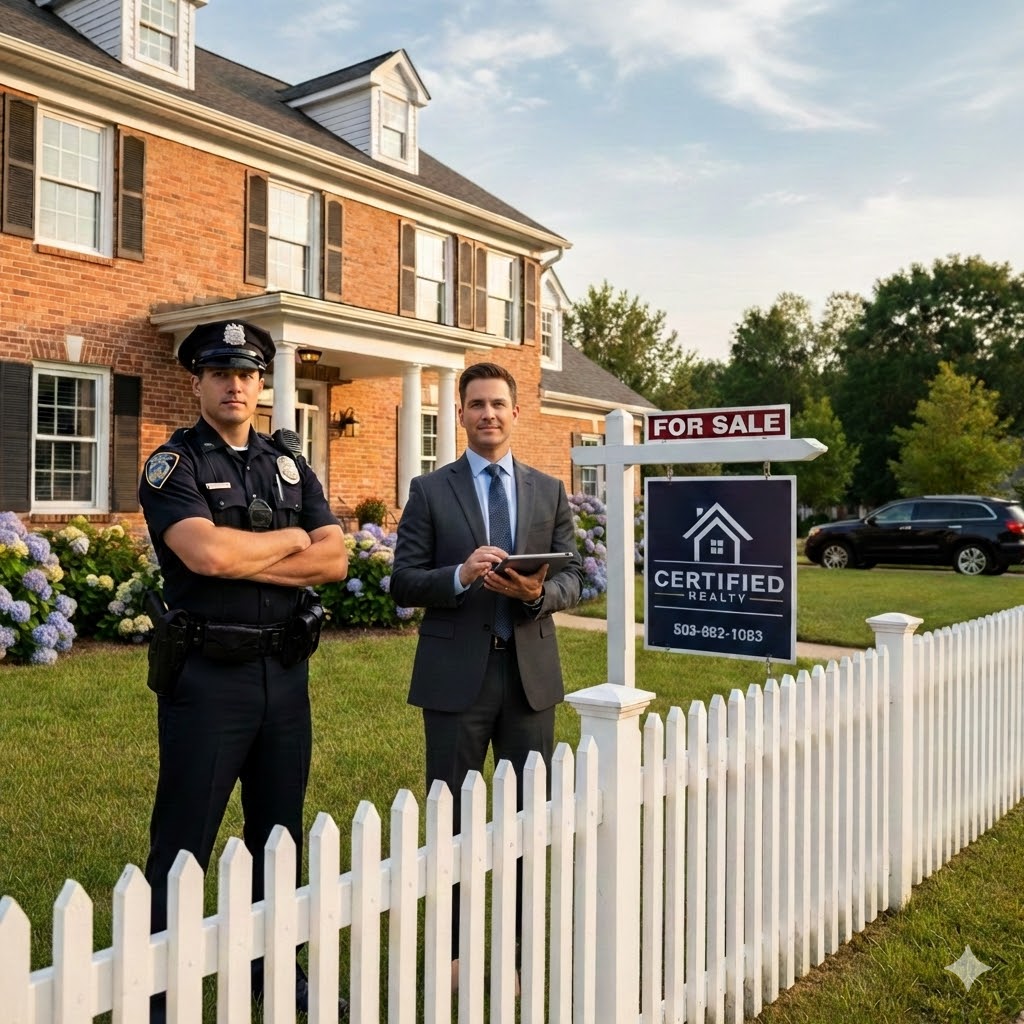 CertifiedRealty's tweet photo. In this true &amp; compelling story, an Oregon Realtor is literally deputized on scene and becomes 'policeman for a day.' Watch here: https://t.co/KnOgPL2wpf #realtor #lawenforcement #deputized #realestate #portlandoregon https://t.co/zN9XZUQtTo