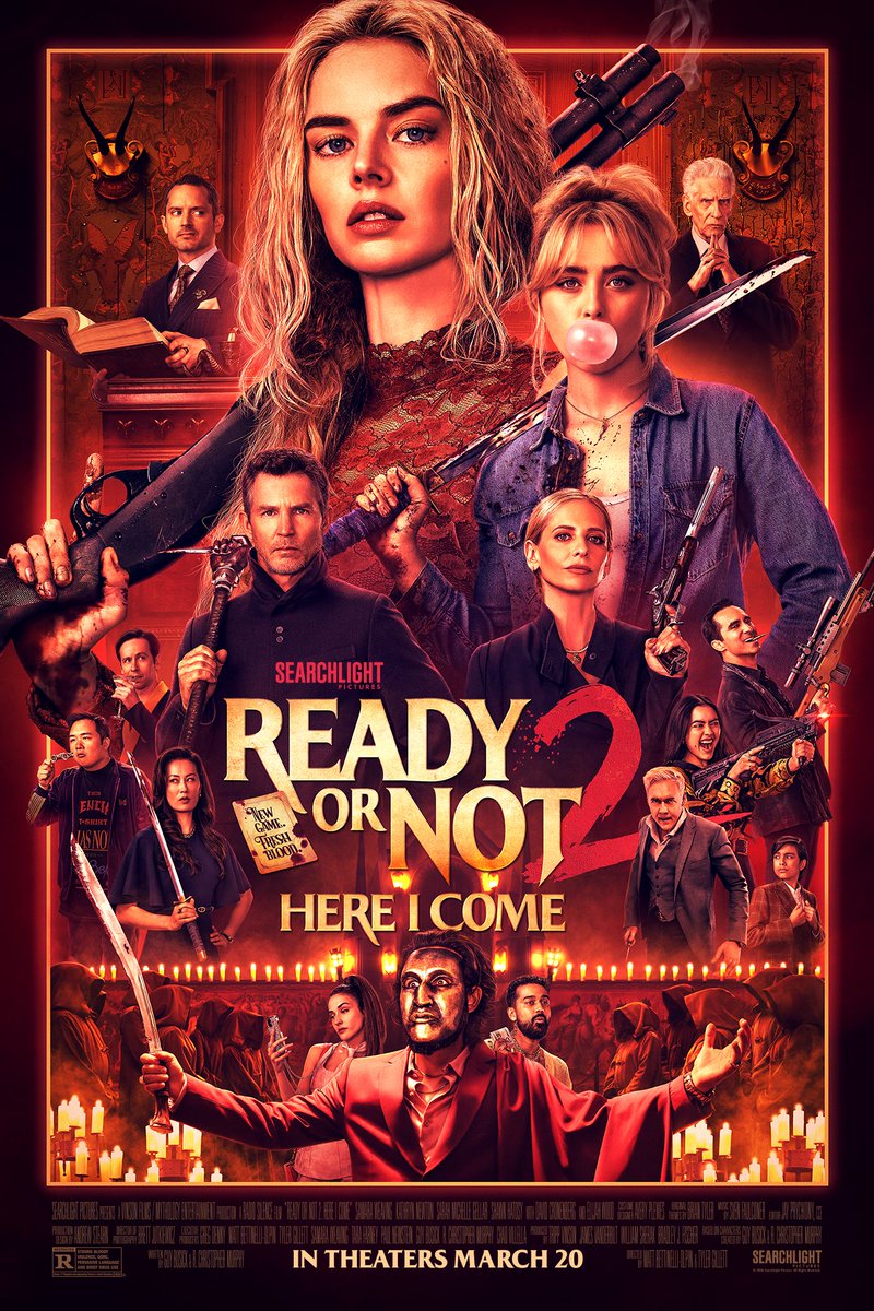 🟪 Searchlight

Nouvelles affiches US pour Wedding Nightmare 2 (Ready or Not 2) 🩸🃏

Au cinéma le 8 avril en France