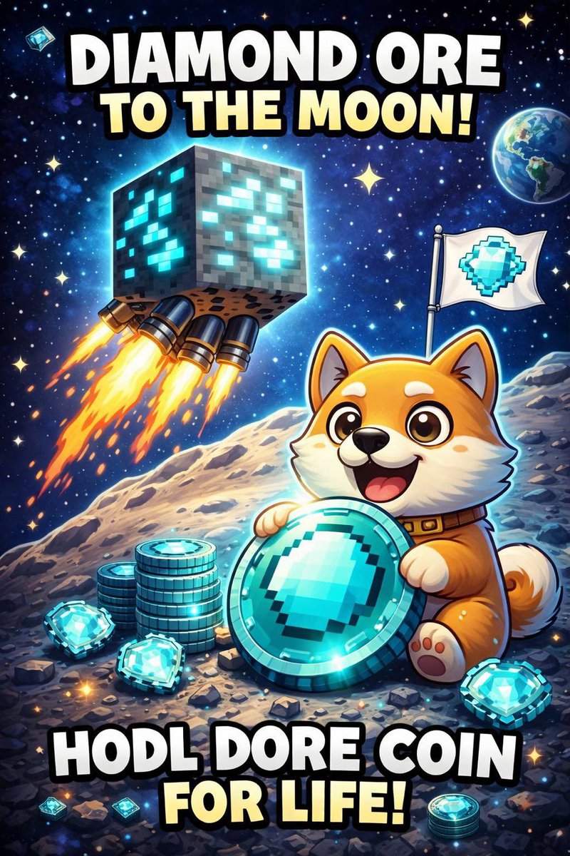 Dorecoin's tweet photo. @Jeremybtc Weak hands mine stone.
Strong hands mine diamonds.
$DORE 💎 https://t.co/ZUOdHzvDDc