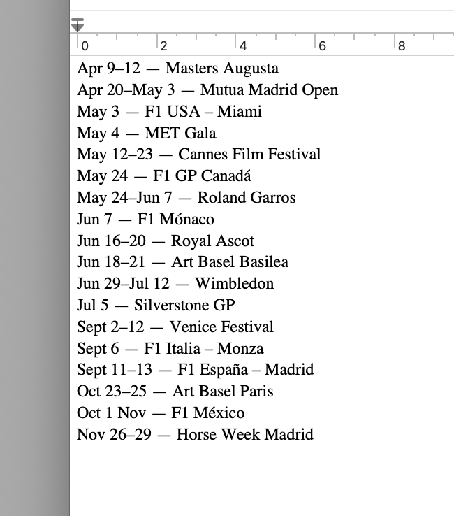 setting up my 2026 non-negotiables calender