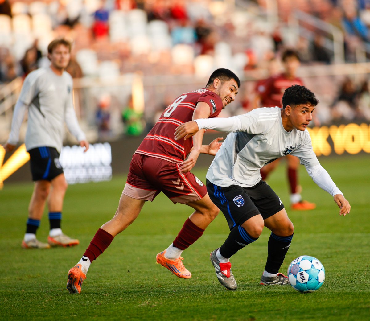 SRFC’s friendly Saturday with the SJ Earthquakes II at Heart Health Park gave fans the chance to see some dynamic new 2026 additions —  Mayele Malango (7) who scored 3 goals, and MLS vets, Mark Anthony-Kaye (18) and Memo Rodriguez. Opener March 7! <a href="/SacRepublicFC/">Sacramento Republic FC</a> <a href="/comstocksmag/">Comstock's magazine</a>