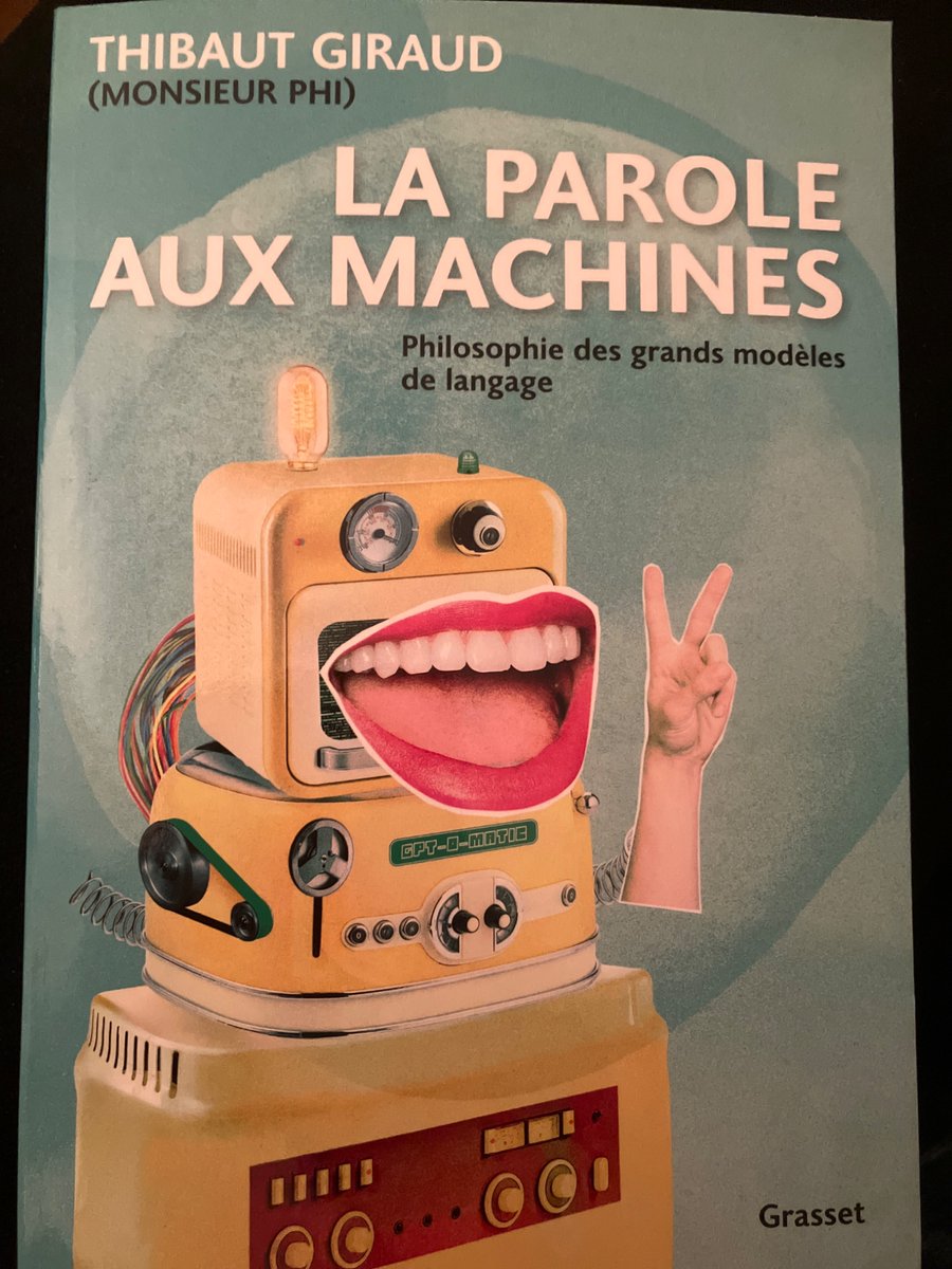 kalantzis's tweet photo. Acheté aujourd'hui : le livre de @MonsieurPhi sur les LLM, qui a l'air vraiment très bien https://t.co/pbvMpvSq3h