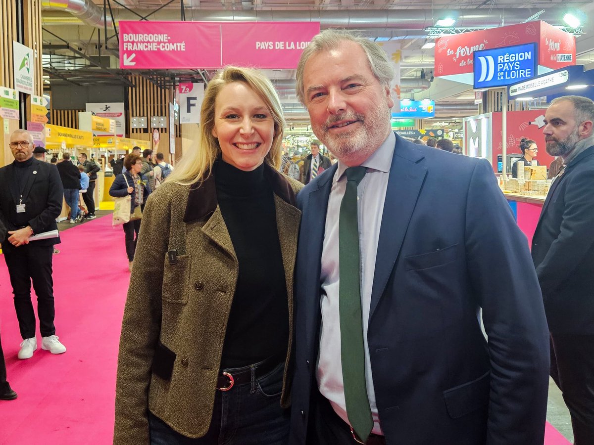 Très heureux d’avoir rencontré ce matin <a href="/MarionMarechal/">Marion Maréchal</a> au #SIA2026, venue soutenir nos agriculteurs, qui font vivre nos territoires et méritent plus que jamais reconnaissance et défense ! 🚜