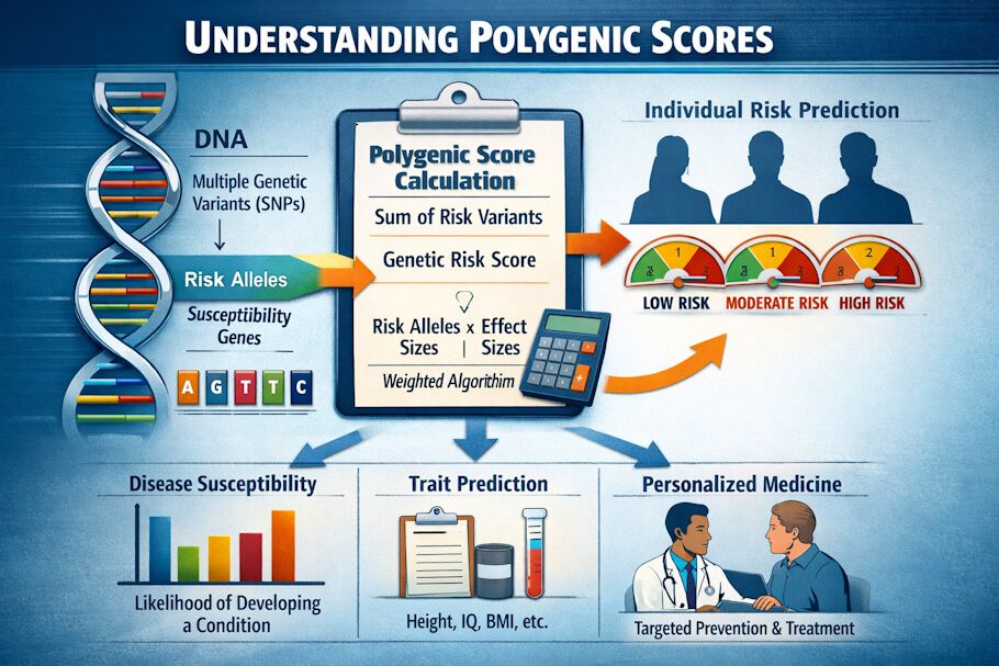 DisabledWorld's tweet photo. #PolygenicScores: What They Mean for #Aging and #Disability - Learn how #polygenic risk scores work, what they predict, and why they matter for #seniors facing age-related #diseases and #disabilities - https://t.co/16QszyDXAt https://t.co/uwP5nTHJIh