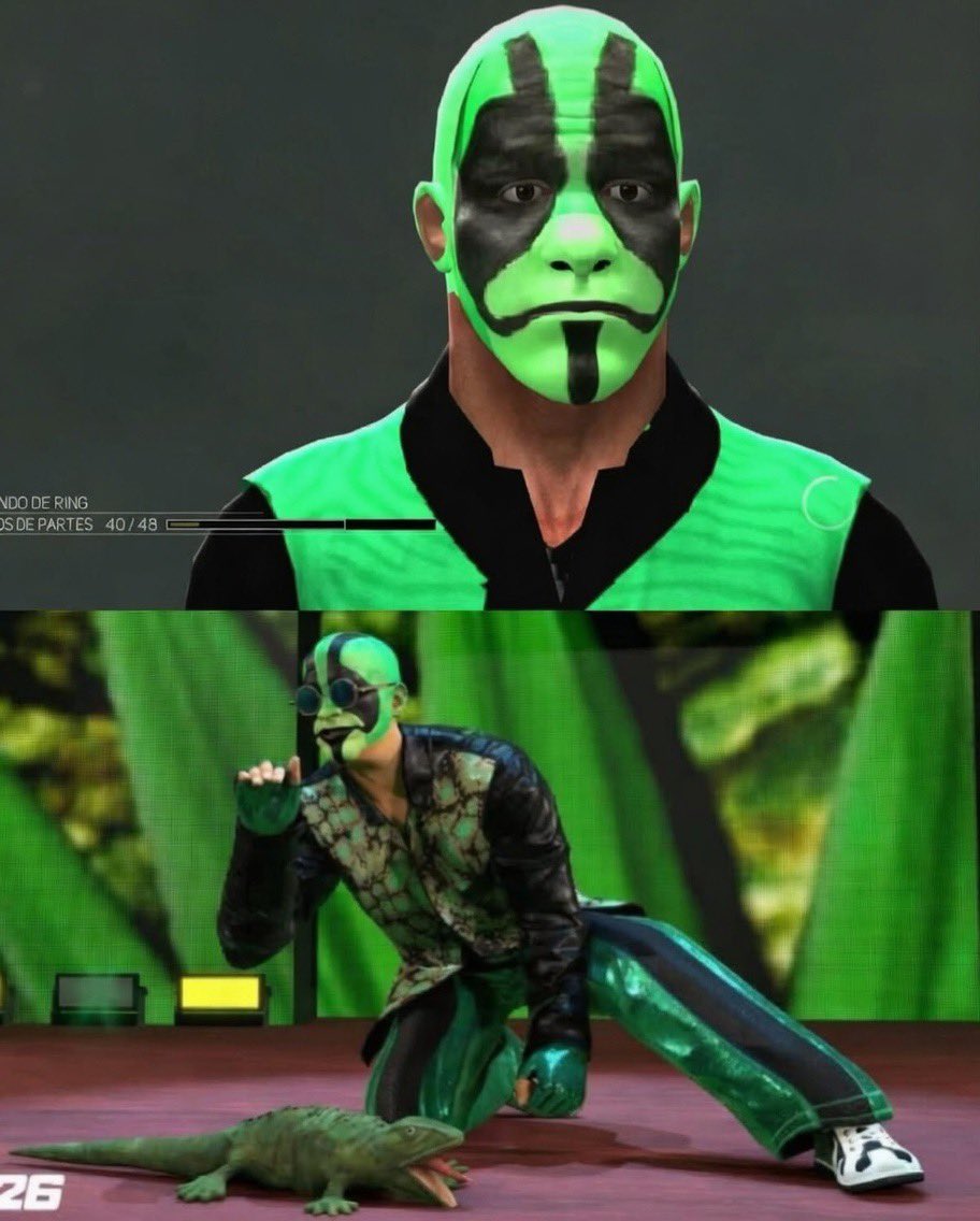 ✅ In 2007, Mr. Iguana created his own WWE character with his face painted green in the SmackDown vs Raw video game. 

✅ In 2026, his character is already officially part of the WWE 2K26 video game.

Dreams do come true, and Mr. Iguana is proof of that 🥹 #WWE2K26