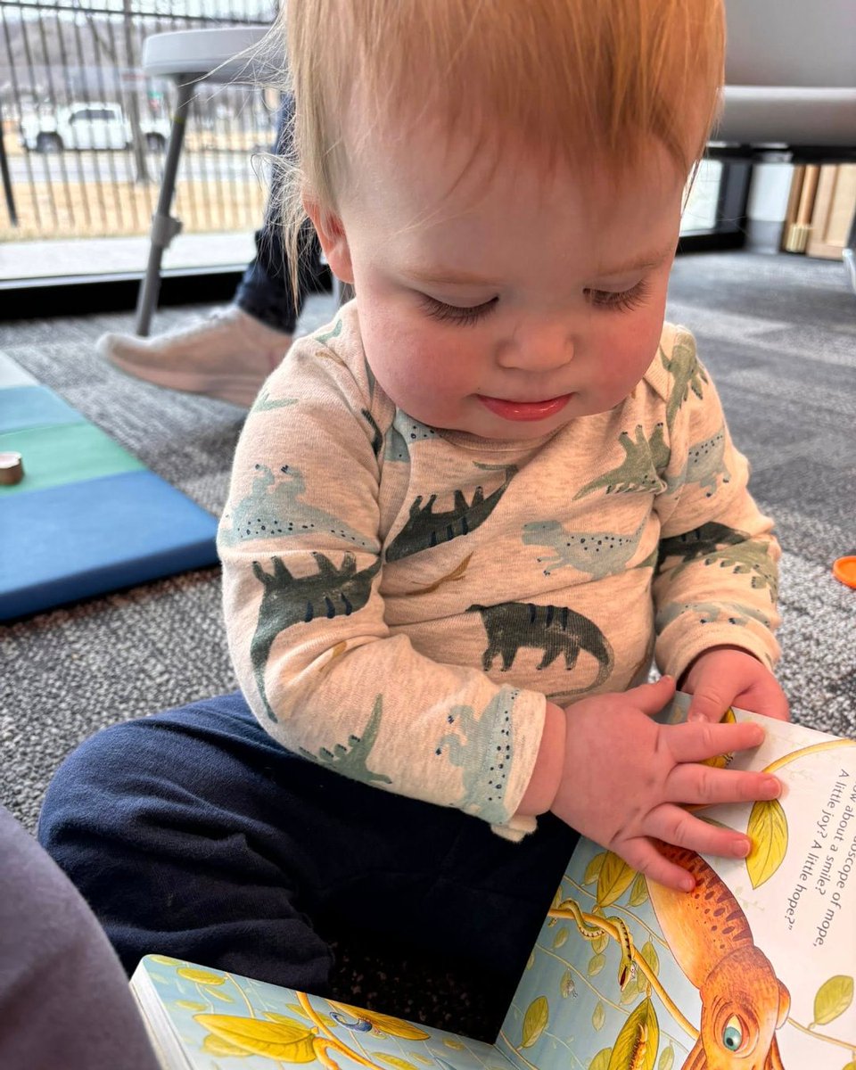 AN_ELC_CB's tweet photo. Mrs. Emily's classroom were able to play in the classroom with different sensory toys.
Ms. Lindsey's classroom read "The Pout Pout Fish" book, and pointed at animals on their ABC poster.
#WeAreELC
#ThisIsUsCB https://t.co/n41uLsPMwr