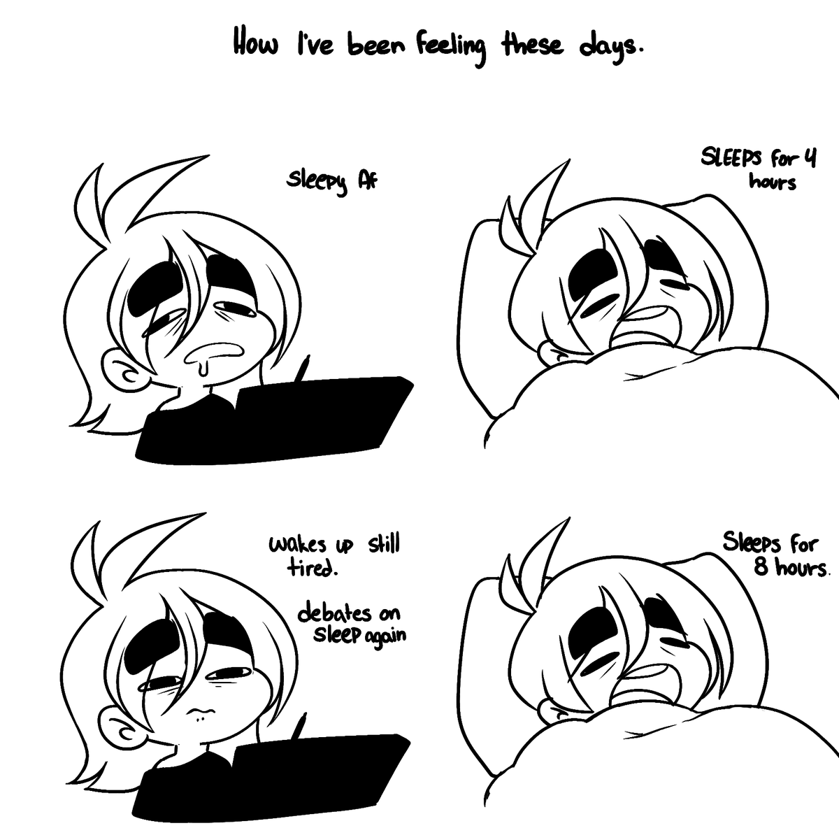 Just being a sleepy  bean