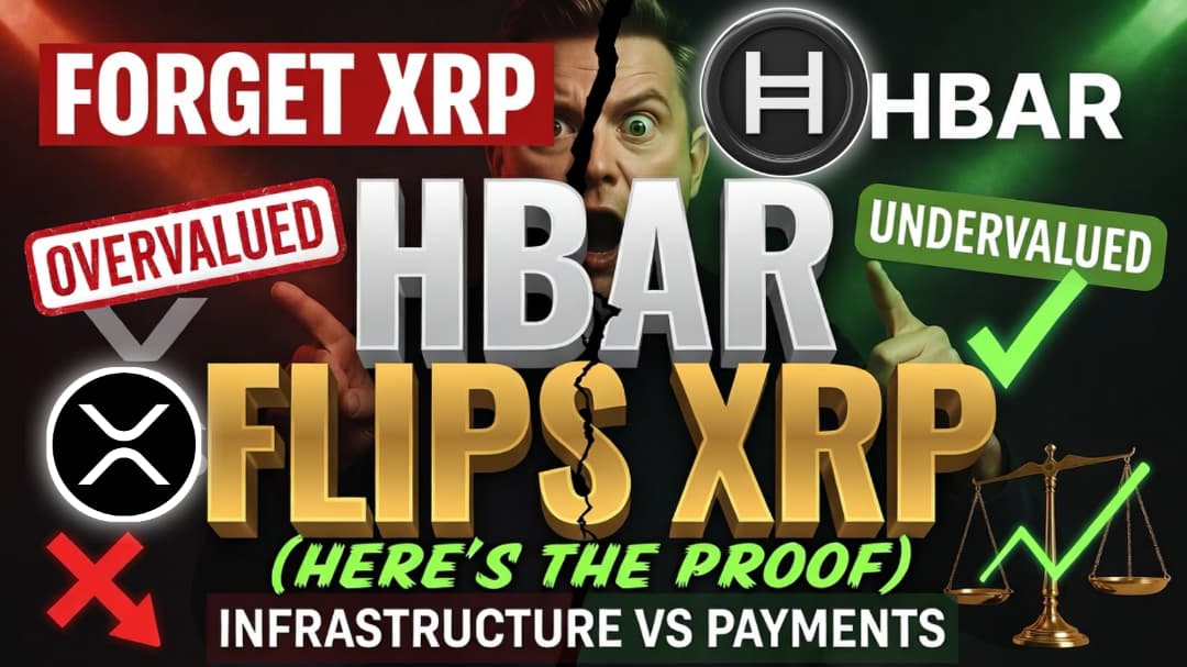 HBAR is more valuable than XRP right now and the market hasn't figured it out yet. 👀

XRP moves money faster. Cool.
HBAR is where money LIVES.

🎥 Full breakdown:
youtu.be/lT7q8SuyStc

♻️ RT if you're already holding HBAR

#HBAR #Hedera #XRP #Crypto #AltcoinSeason