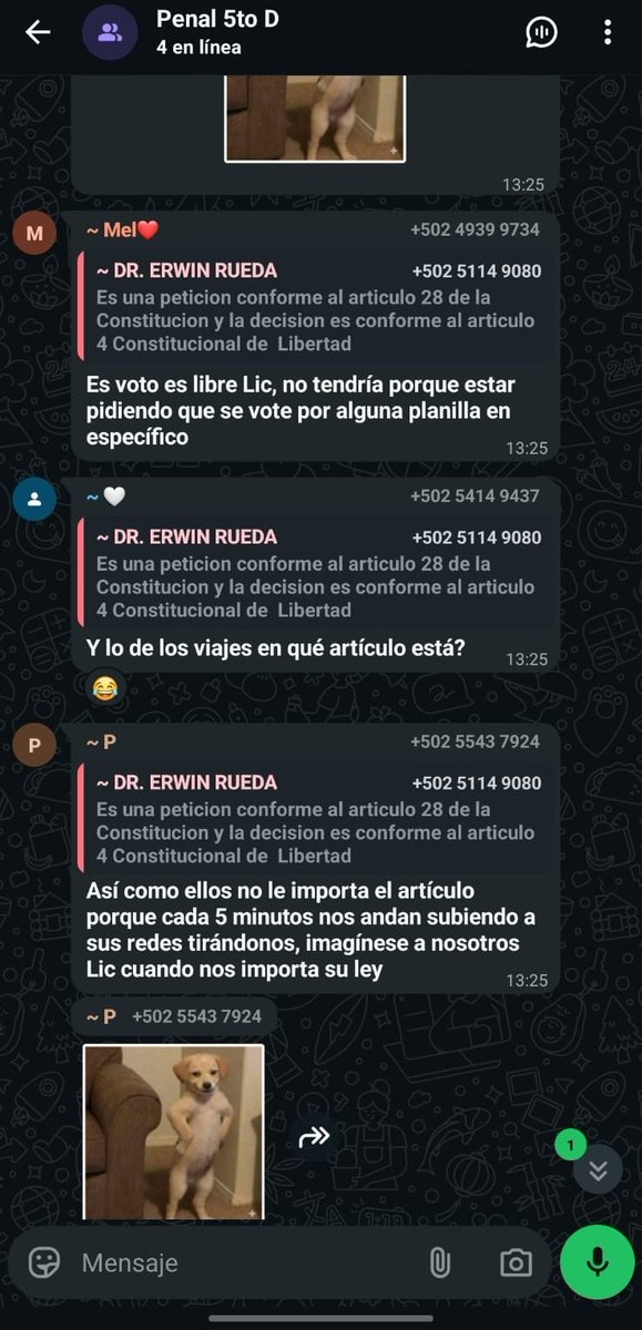 YouR_2Cool's tweet photo. Señor Dr. Erwin (chupa la) Rueda.
Pte. :
Le recuerdo que como SERVIDOR PÚBLICO, usted NO está sujeto a la libertad de acción del Art. 5 (porque el 4 no es) de la CPRG. 

-está sujeto al artículo 154 y a los principios de LEGALIDAD Y JURIDICIDAD. Si tiene hambre, ya se lo sirvo 🍗 https://t.co/LFxLLxQhUJ