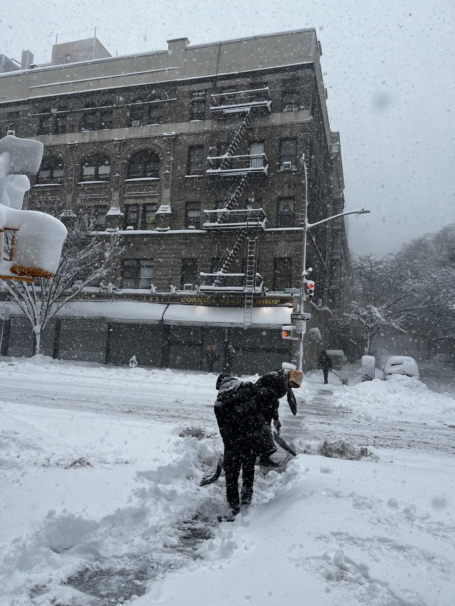 Our sanitation team is hard at work clearing snow today! Stay warm everyone ❄️