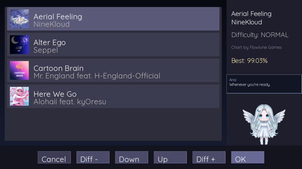 FlowluneGames's tweet photo. Rhythm Angel v0.2.0 is now live.

High scores are now saved between sessions, and your best accuracy is displayed directly in Song Select.

Small steps. Steady polish.

🔹 Windows + Linux builds available
🔹 Link in bio
#indiedev #gamedev #rhythmgame #indiegame https://t.co/7Fcv1L5UGO