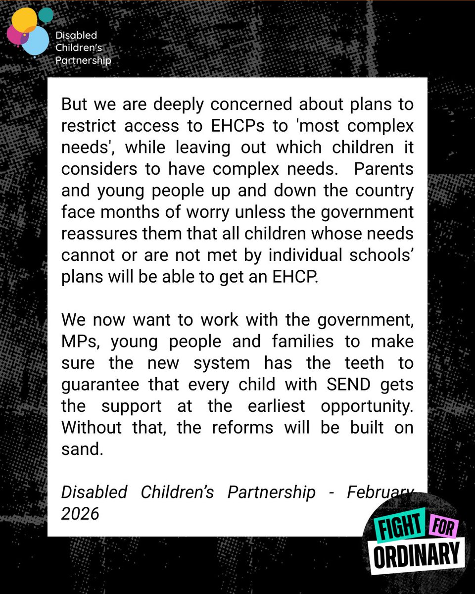 Disabled Children's Partnership tweet media