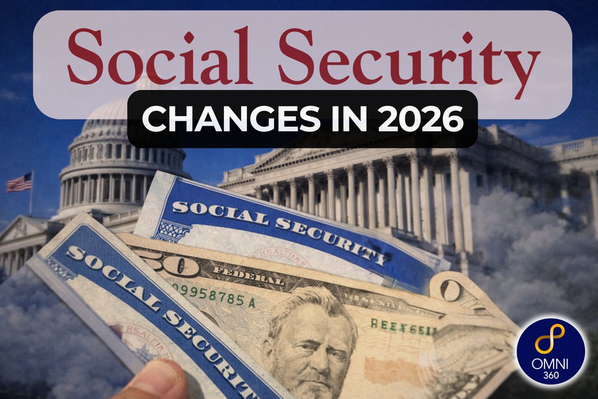 Omni360Advisor's tweet image. 2026 Social Security updates may affect taxes, Medicare premiums, and survivor planning.

For high-net-worth families, coordination with broader tax and estate strategies is worth reviewing.

omni360advisors.com/2026-social-se…

#SocialSecurity #RetirementPlanning #WealthStrategy