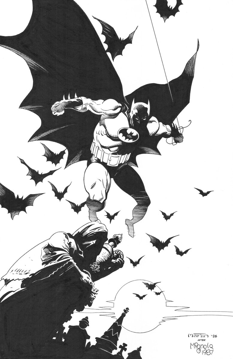 I wasn't planning on offering this 11x17 Mignola Batman recreation for sale. But I've had a rough 2026, so my loss is your gain! Please DM me if interested.