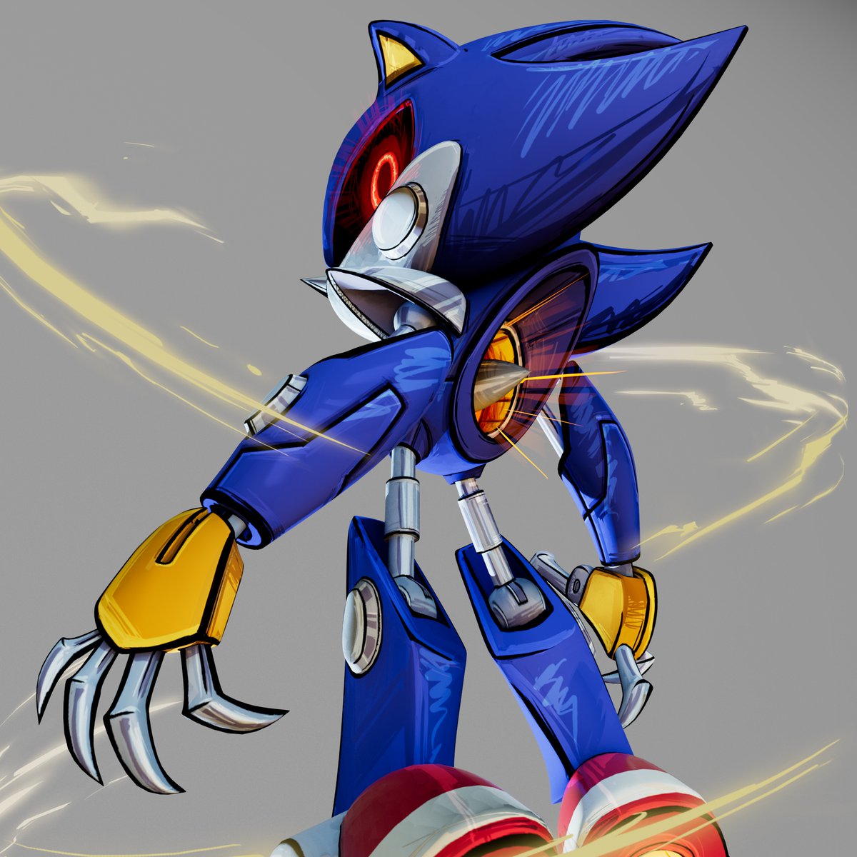 Ga33oART's tweet photo. Metal Sonic - 3D Model

Hi guys, this time I bring you a new project that I made. It is a recreation of metalsonic fanart (unknown artist); even though, I hope you like it. Thanks for your time, and See Ya.

#animation #sonic #metalsonic #sega #marioandsonic #3dart #art #modeling https://t.co/GpQUYLWGyG