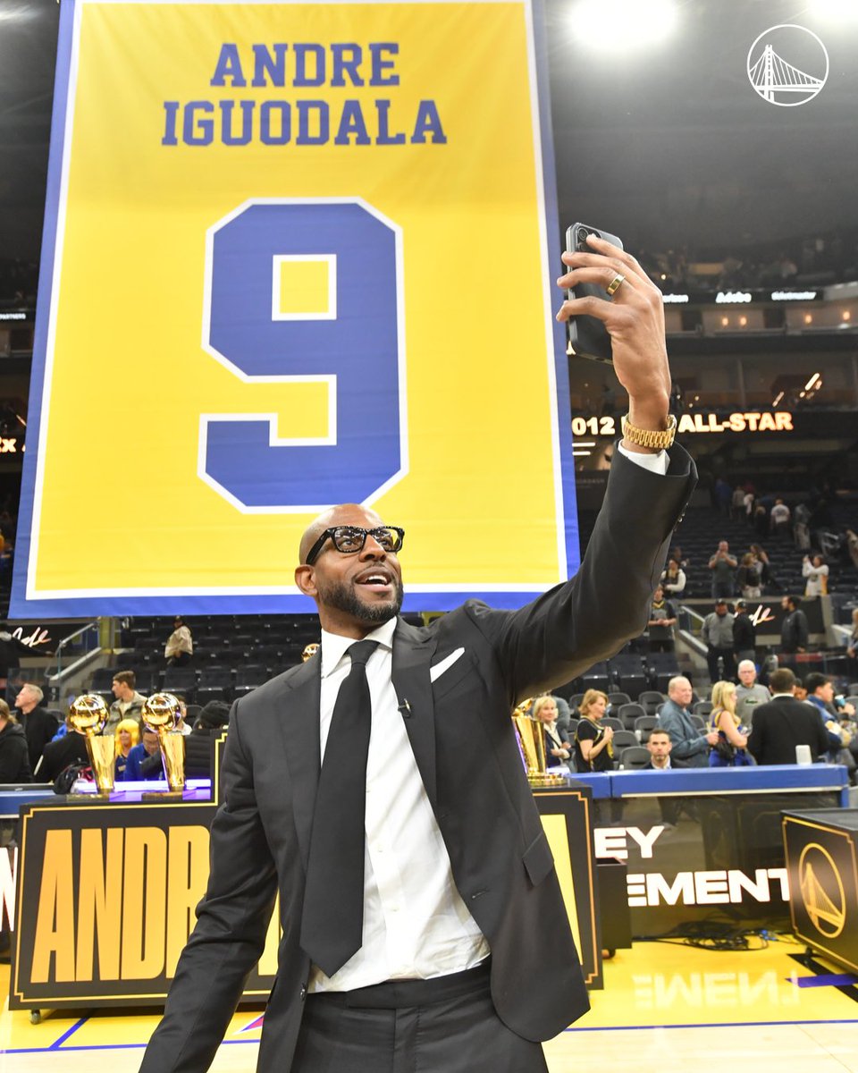 One year ago today, Andre Iguodala's No. 9 became forever.