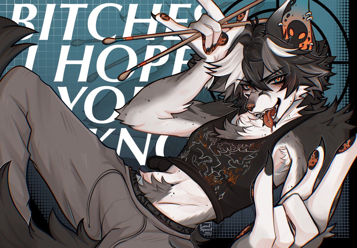 hollywood undead mention !1?2!1!? 

anyways this is ghost and he's the drummer of my chud oc band