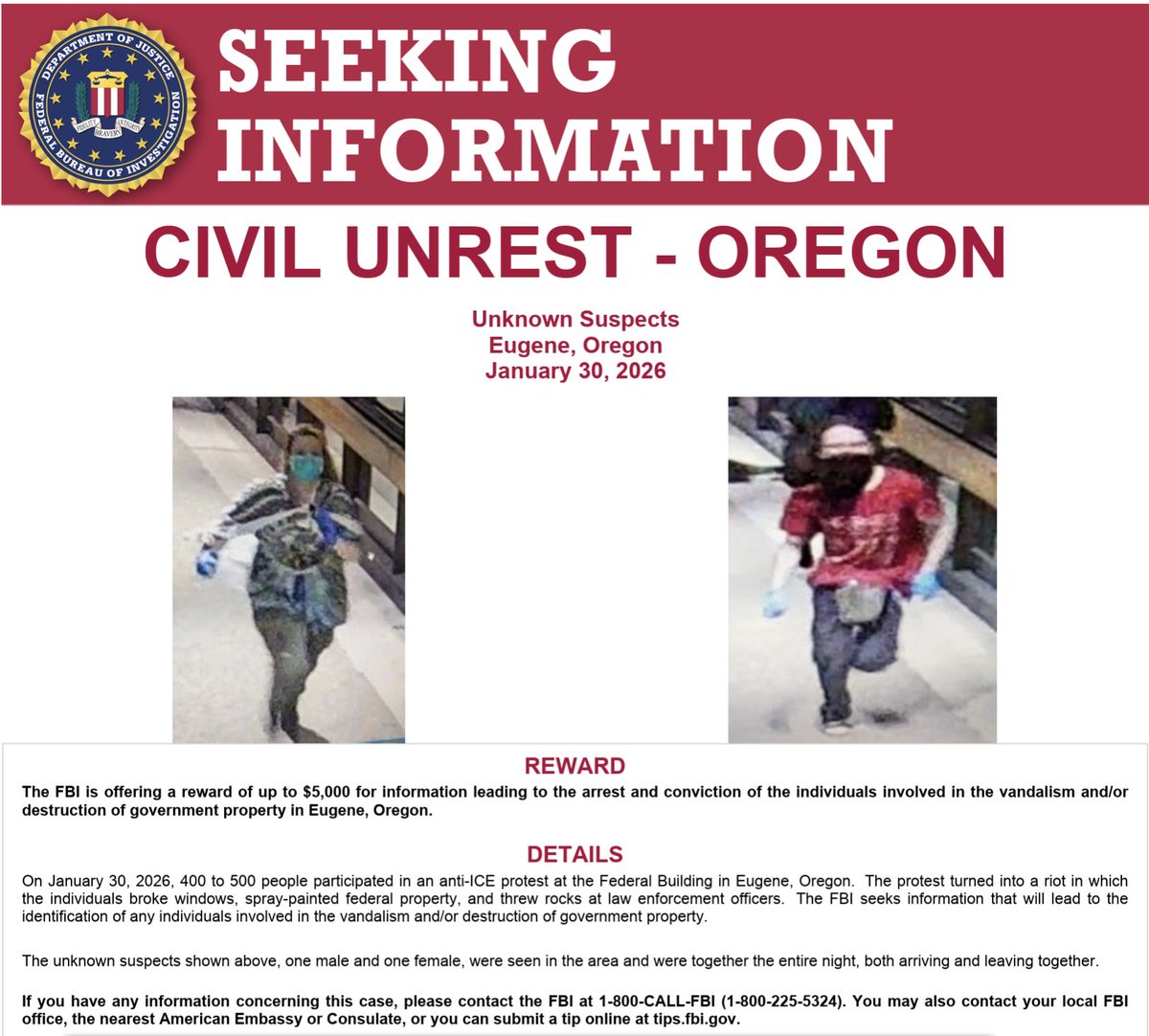 FBI Portland tweet media