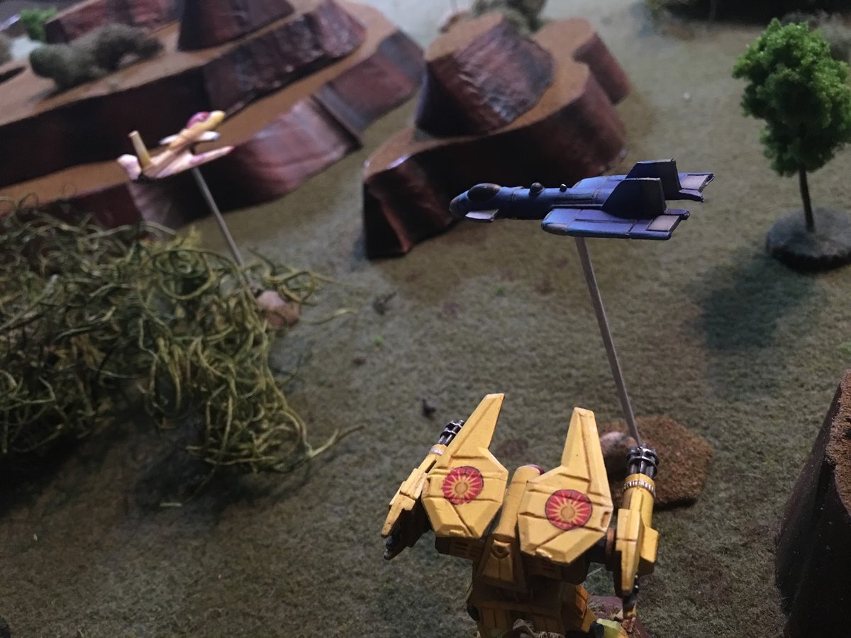 WargamerFritz's tweet image. Knights of the sky. #battletech #gaming #tabletop