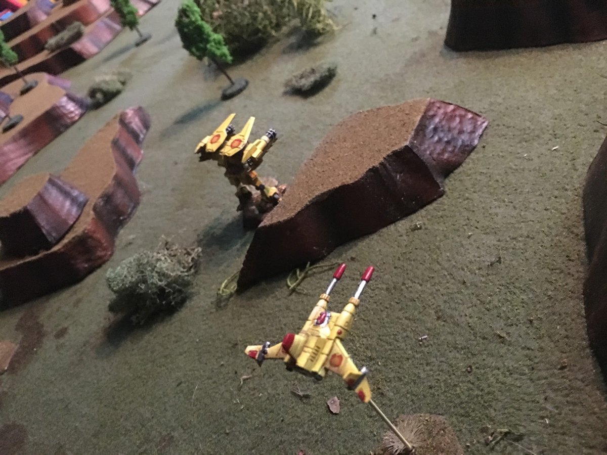 WargamerFritz's tweet image. Knights of the sky. #battletech #gaming #tabletop