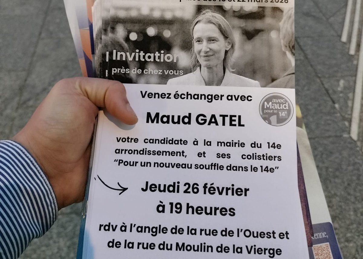 2 arrondissements (7 et 14), 2 sorties de métro (la Tour Maubourg et Pernety), 2 horaires (matin et soir) mais 1 seule ambition : #ChangerParis !
Dès le premier tour, le 15 mars, pour le changement, votons <a href="/PourDati2026/">Dati 2026</a> et <a href="/maudgatel/">Maud Gatel</a>