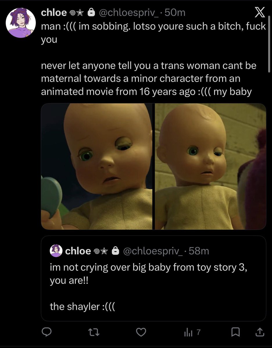 guys….. save me

the consequences of being toy story pilled again