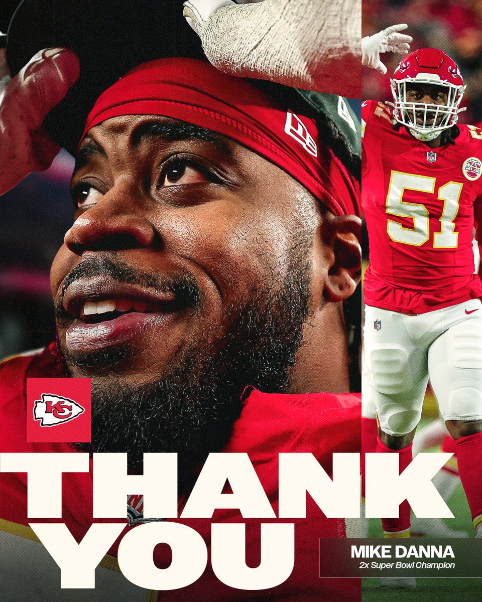 Two-time Super Bowl champ 🫡 Thanks for everything, <a href="/M_Danna4/">Mike Danna</a>!