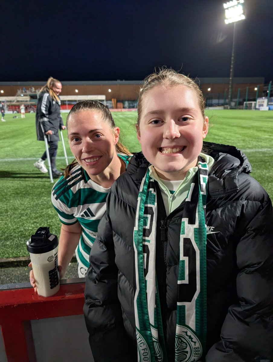 MILLERCC1's tweet photo. 8 weeks post brain surgery for Grace, back seeing Celtic women. Bit of a sore head but managed the whole game 💪🍀 #mvdrecovery #trigeminalneuralgia https://t.co/zD8LFrRzFL