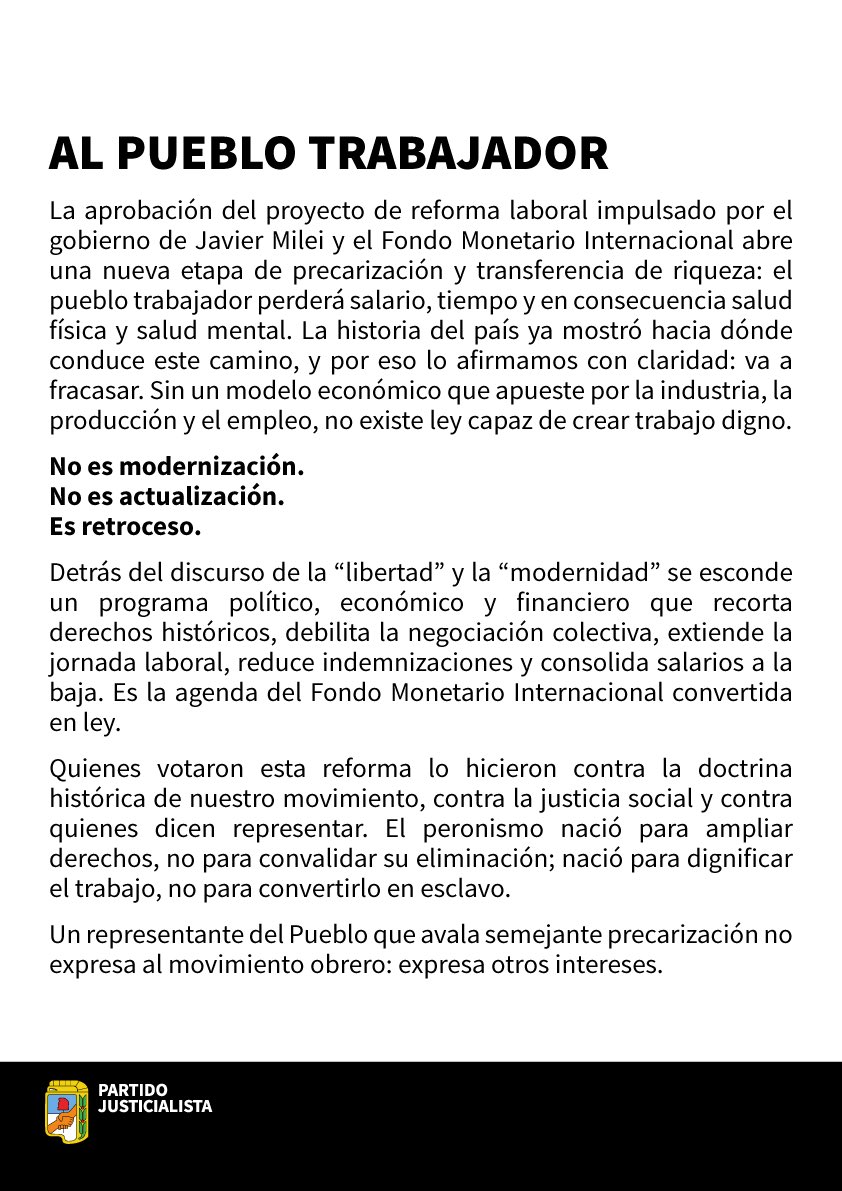 Partido Justicialista tweet media