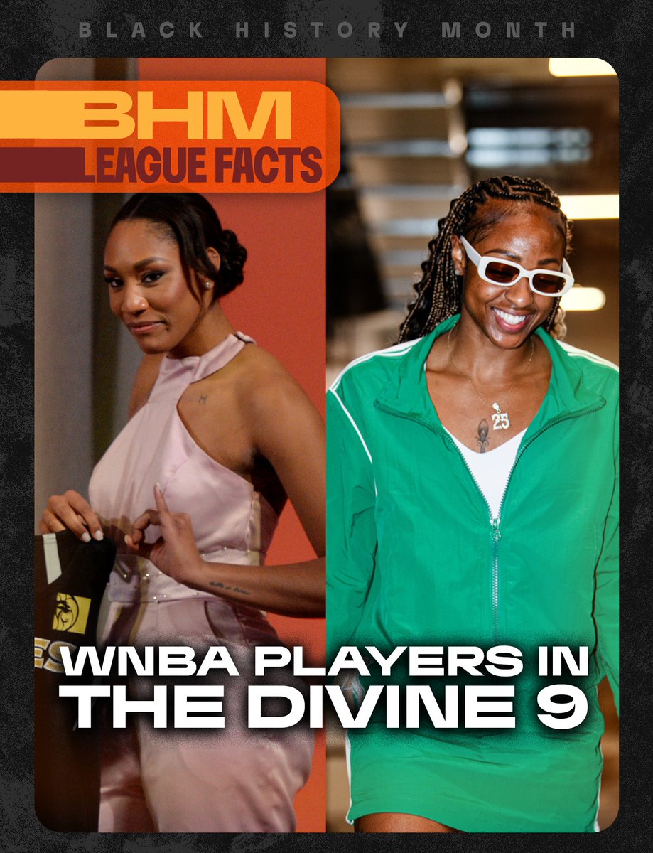 WNBA's tweet photo. Divine 9 energy is alive in the W ✨

#WNBABHM https://t.co/CUwZoh7nYW