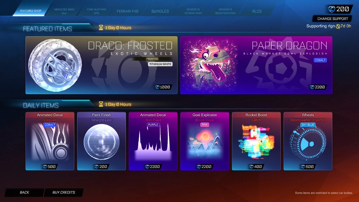 Rocket League Item Shop, February 23rd.  

Use code "RLGN" in the item shop to support me, much appreciated!   #EpicPartner #RocketLeague