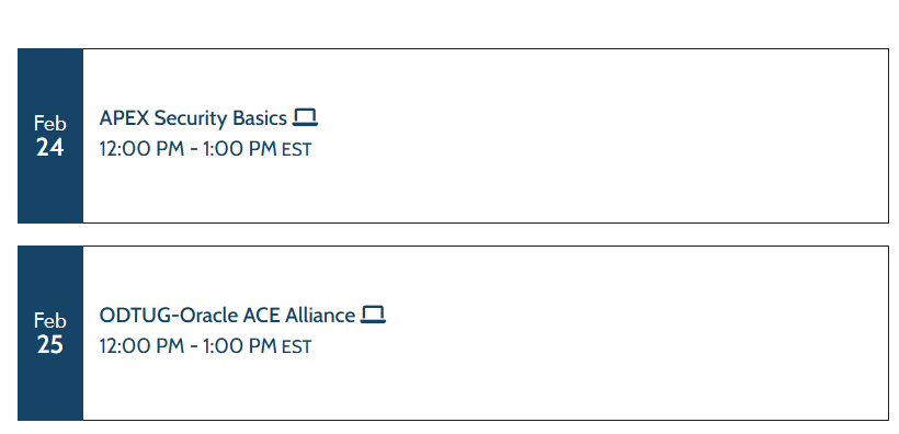 Oracle Developer & Technology User Group (ODTUG) tweet media
