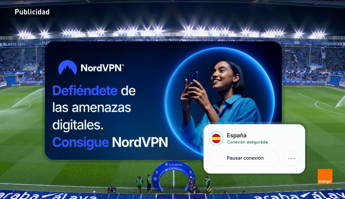 🚨 Pocos días después de conseguir la sentencia que consigue bloquear Proton VPN y Nord VPN durante los partidos, LaLiga publicita en un partido una de las vpns vetadas

¿Acuerdo y favorcito para que no se "rebelen"?