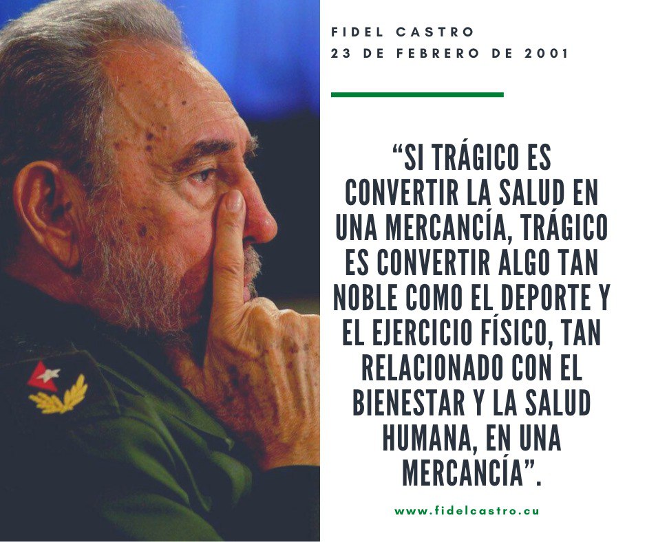 23 de Febrero de 2001 Discurso de #FidelCastro en la inauguración de la Escuela Internacional de Educación Física y Deportes: 

fidelcastro.cu
#100AñosConFidel #Cuba #Revolución #FidelCastro #SomosCuba #SomosContinuidad #RevoluciónCubana