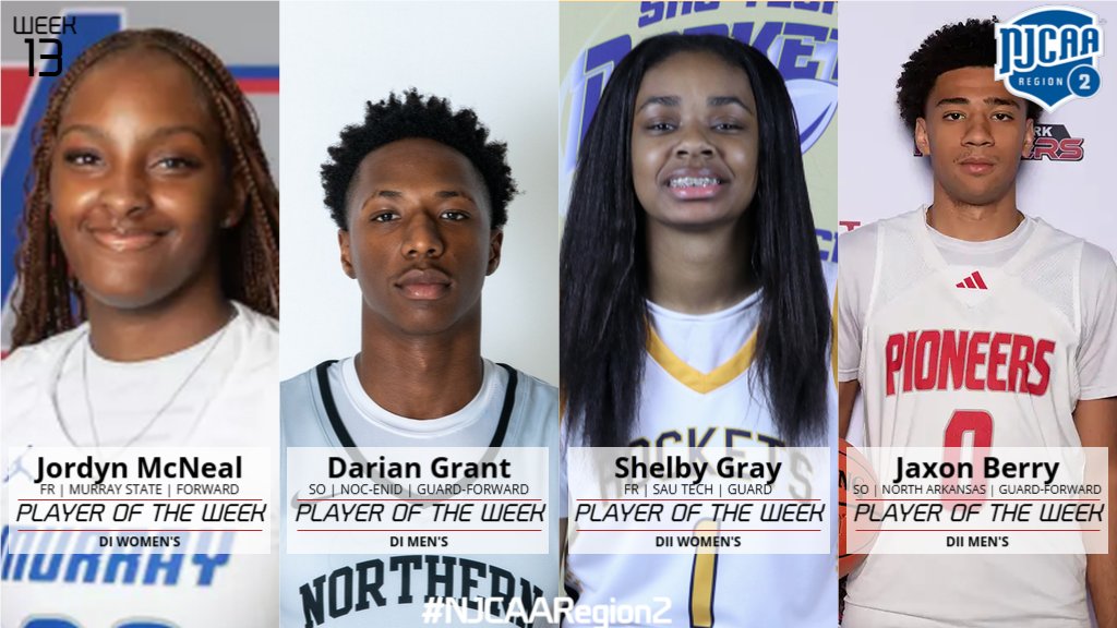 Congratulations to the #NJCAARegion2 Basketball Players of the Week!