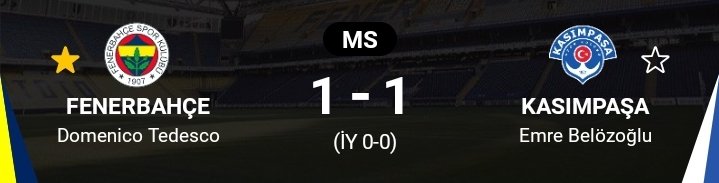 Fenerbahçe bu maçtan sonra şampiyon oldu. At fava bekle sene Sonu görüşürüz.
