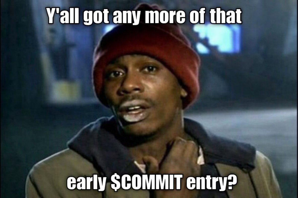 Y'all know you're early, conviction is real and we're still building. 

$COMMIT
Stay tuned!