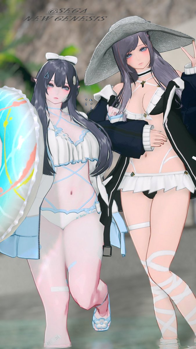 水着〜CSめちゃきれいだた𓂃 𓈒𓏸♪
#PSO2NGS_SS