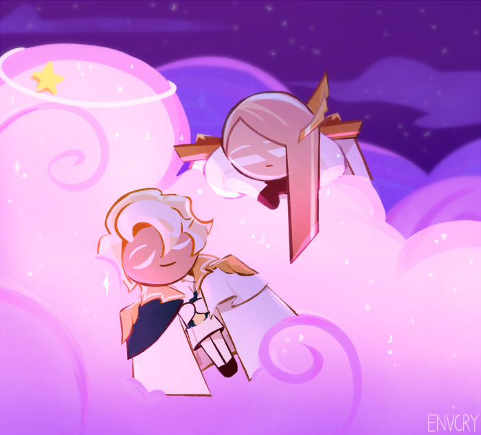 (repost) hoping to see them in crunchy dreams… #cookierun #clottcier